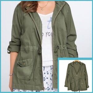 Torrid Lightweight Utility Jacket - Olive